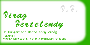 virag hertelendy business card